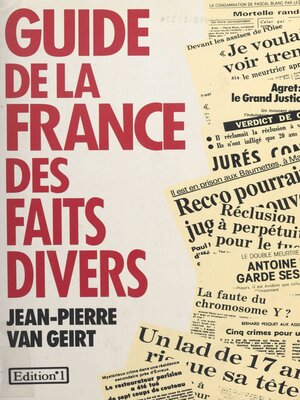 cover image of Guide de la France des faits divers